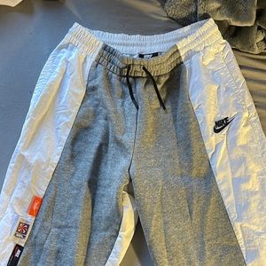 NIKE sweatpants, grey and white